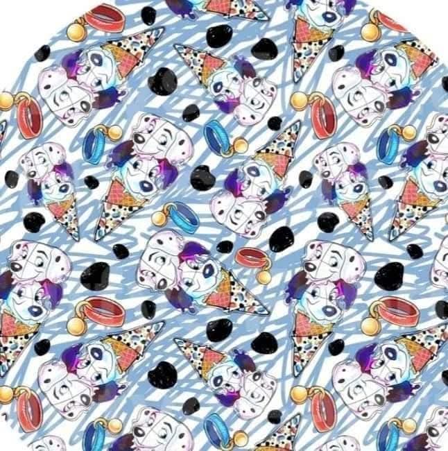 Dalmatian Ice Cream Handmade Scrunchie