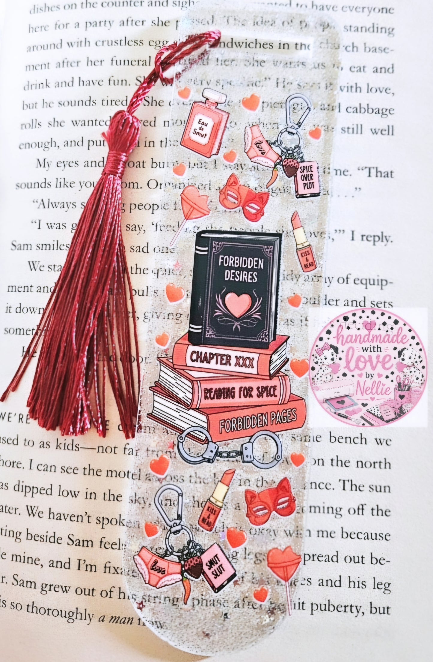 Spicy Romance Acrylic Bookmark