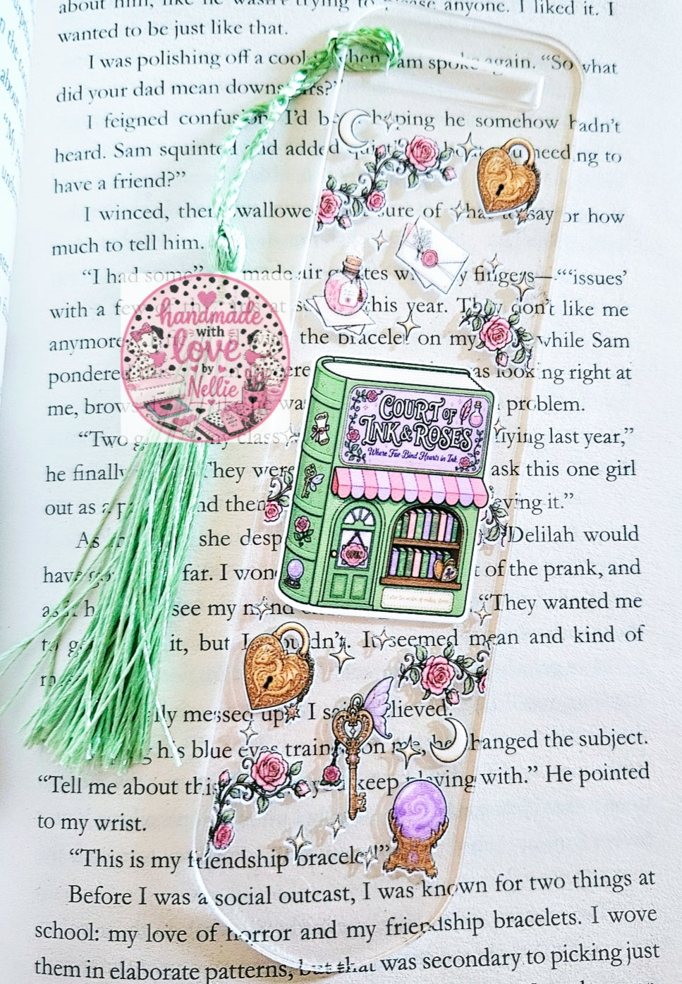 Court of Ink & Roses Bookstore Acrylic Bookmark
