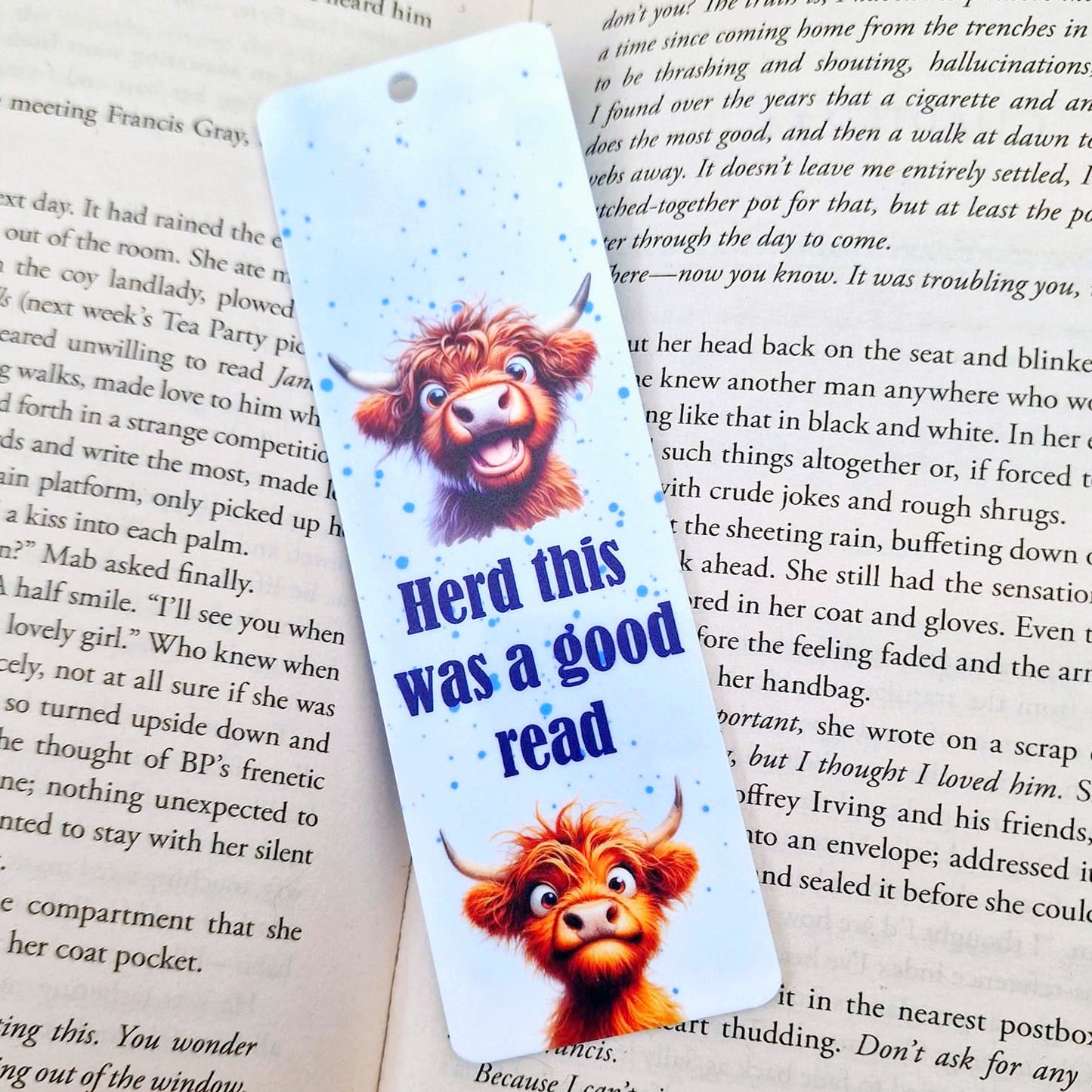 Highland Cow Bookmarks