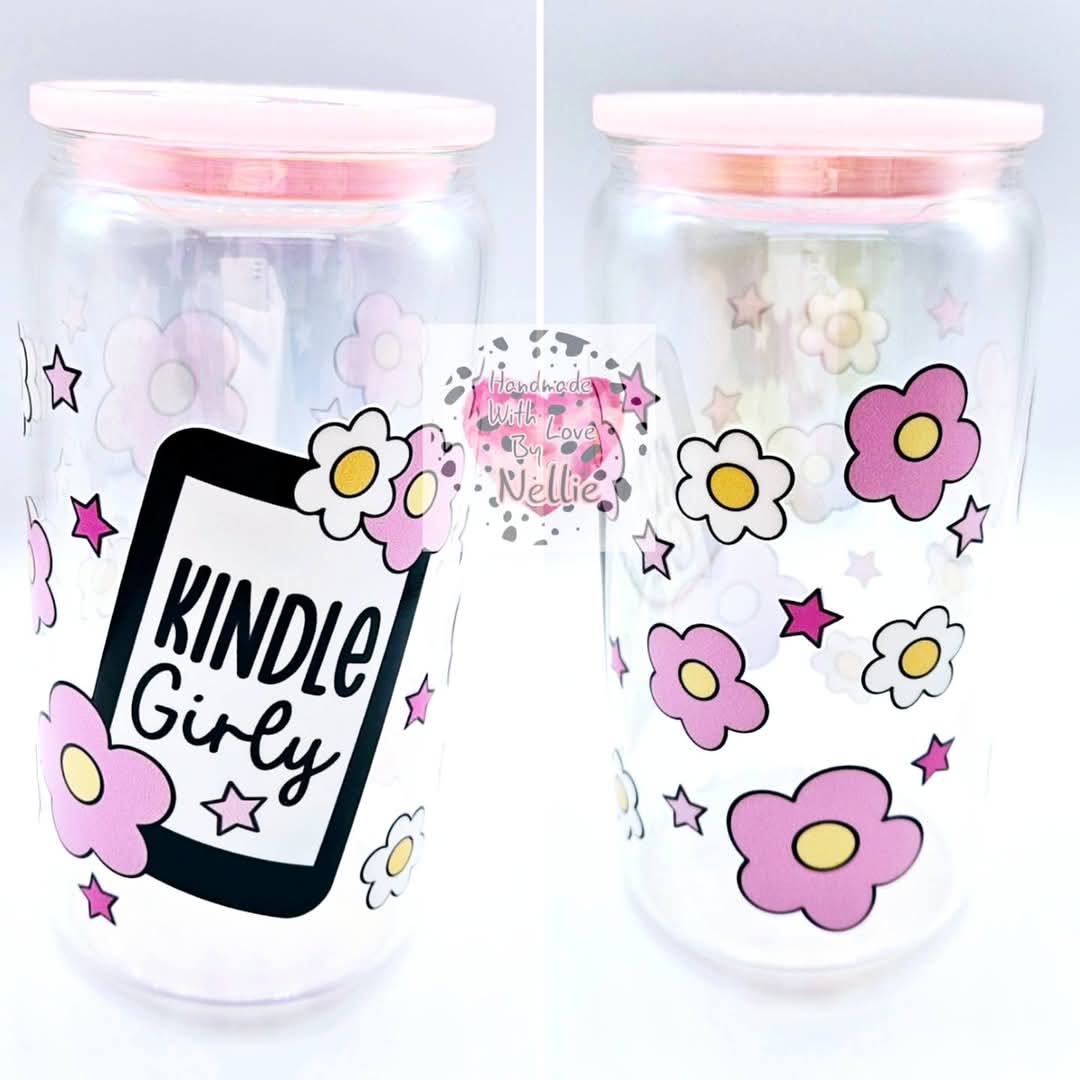 Kindle Girly Glass Can