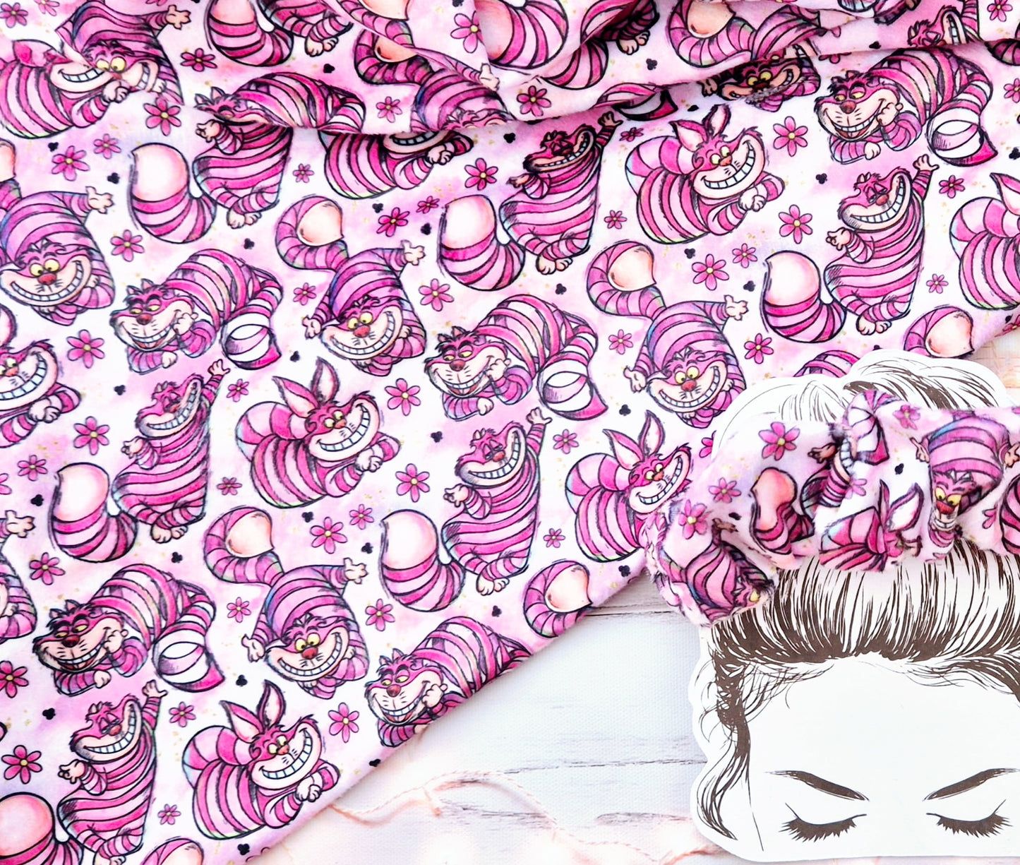 Cheshire Cat Handmade Scrunchie