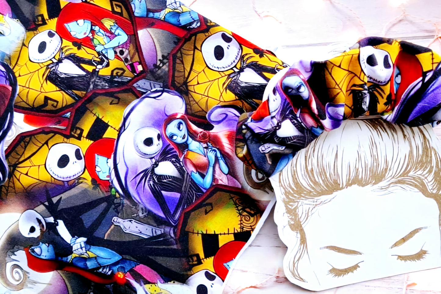 Nightmare Before Christmas #1 Handmade Scrunchie