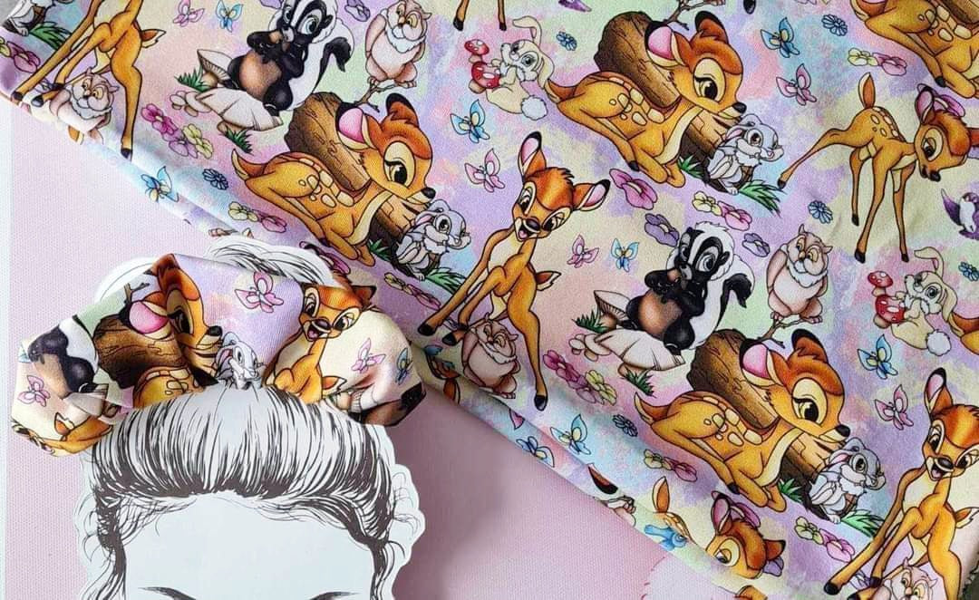 Bambi & Friends Handmade Scrunchie