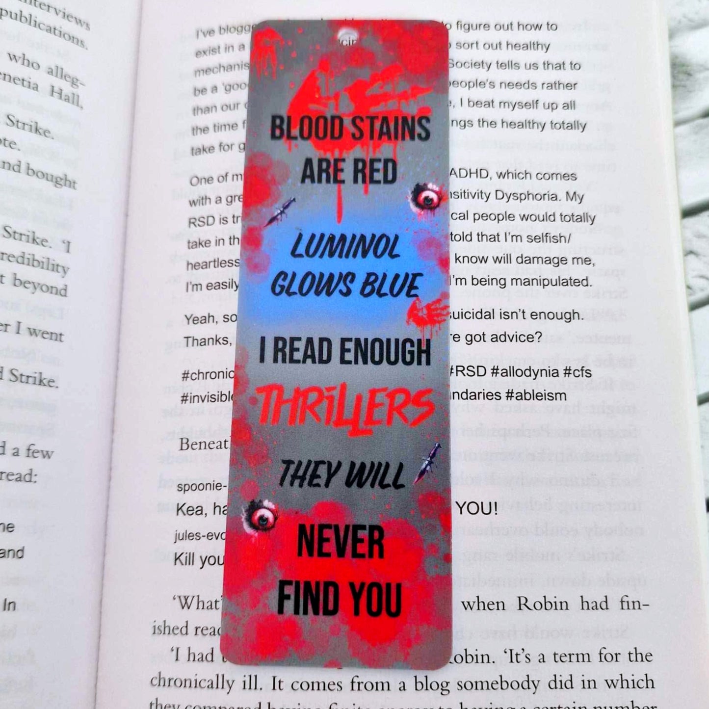 Thriller Bookmarks