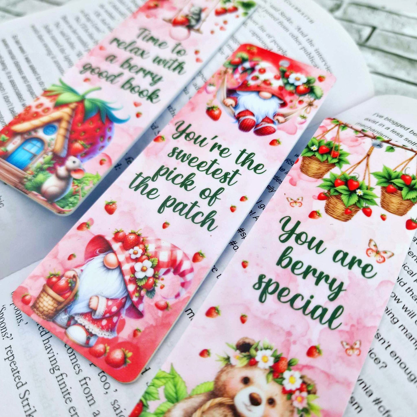 Strawberry Cuties Bookmarks