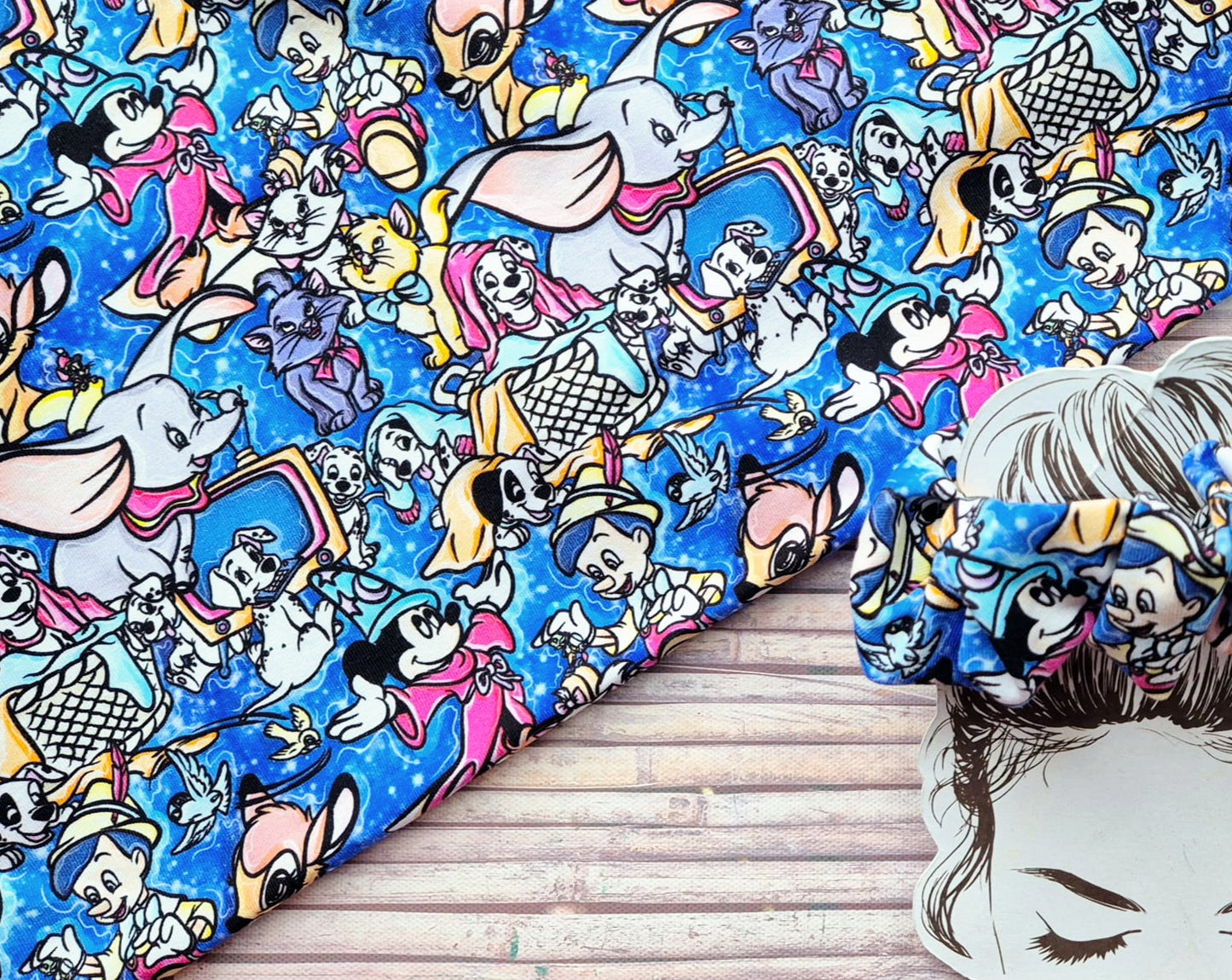 Disney Characters Handmade Scrunchie