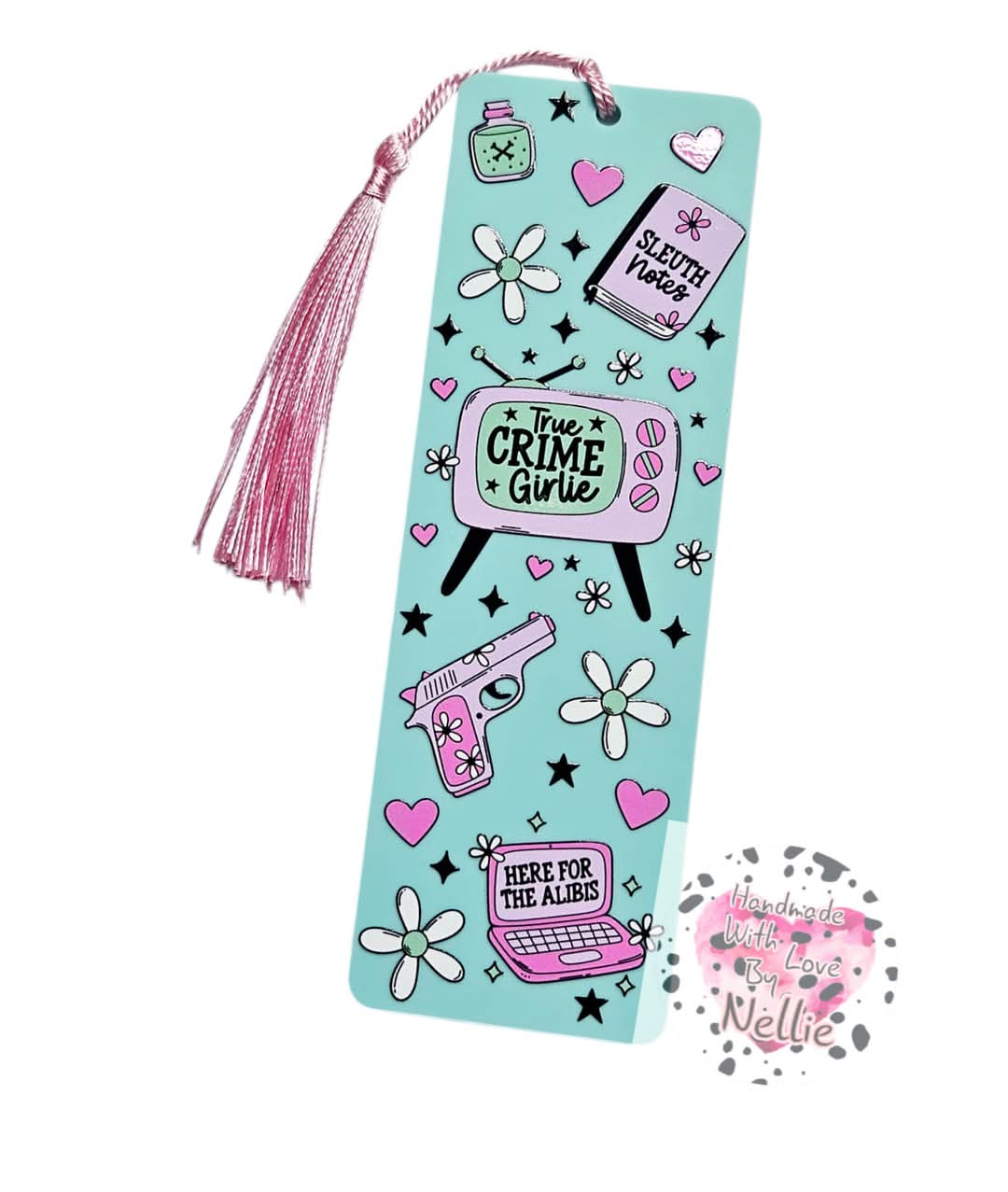 True Crime Girlie Acrylic Bookmark