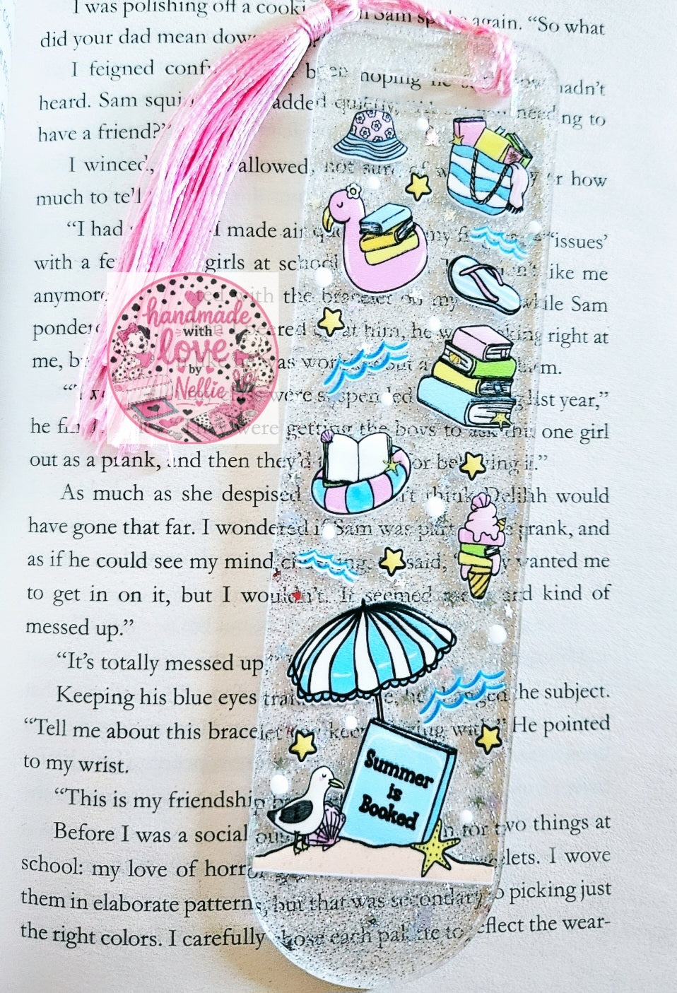 Summer is Booked Acrylic Bookmark