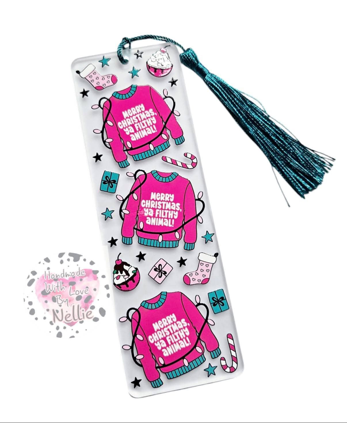 Merry Christmas Ya Filthy Animal Jumper Bookmark