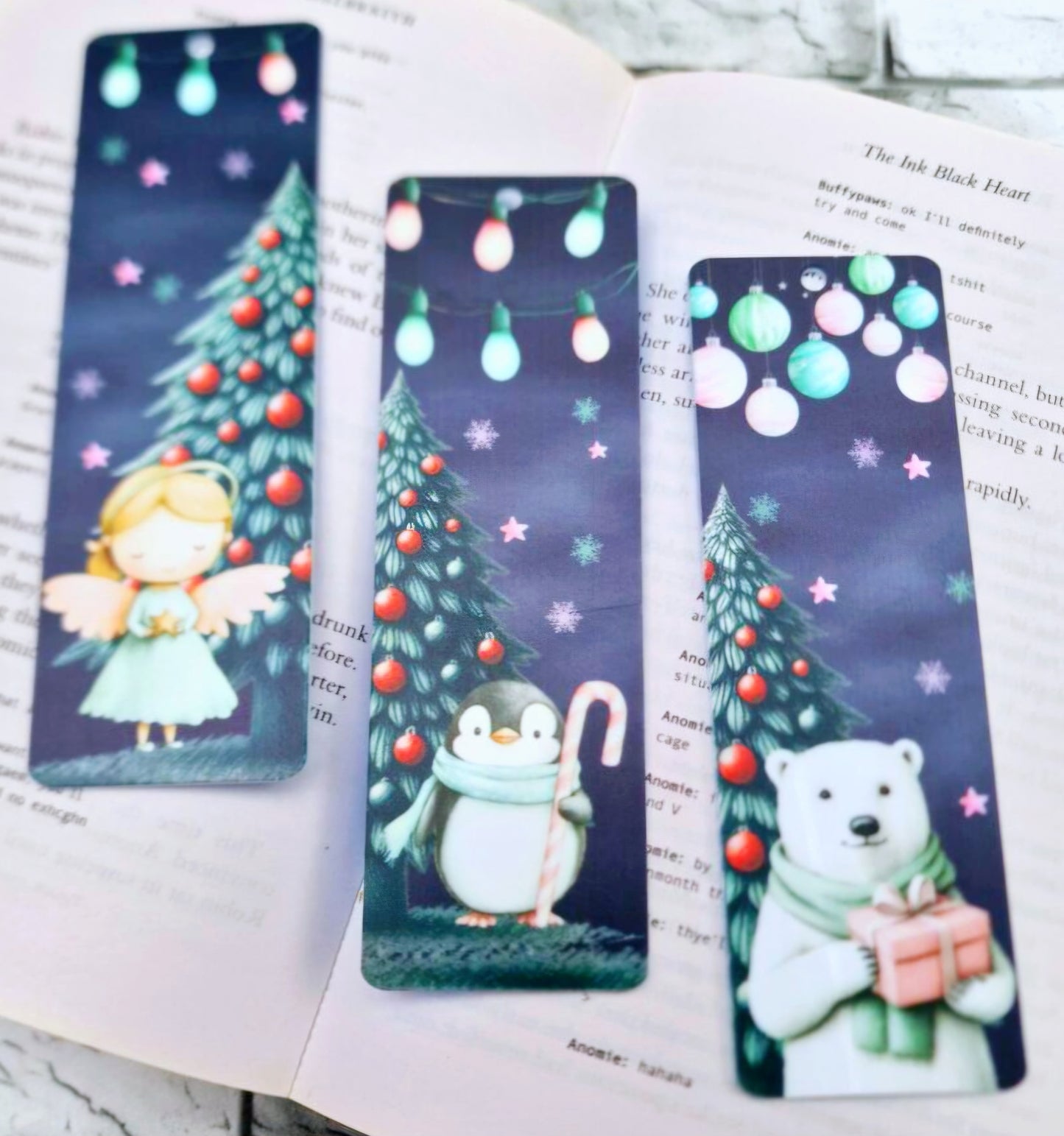 Night Sky Christmas Bookmarks