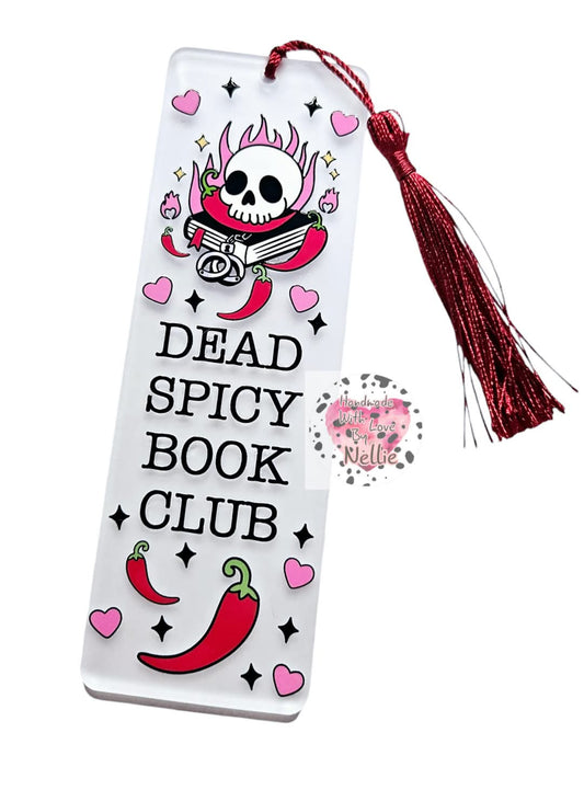 Dead Spicy Book Club Bookmark