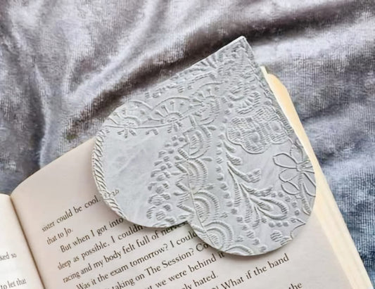 Embossed Grey Pattern Book Hug