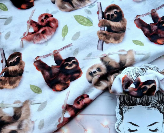 Sloths Handmade Scrunchie