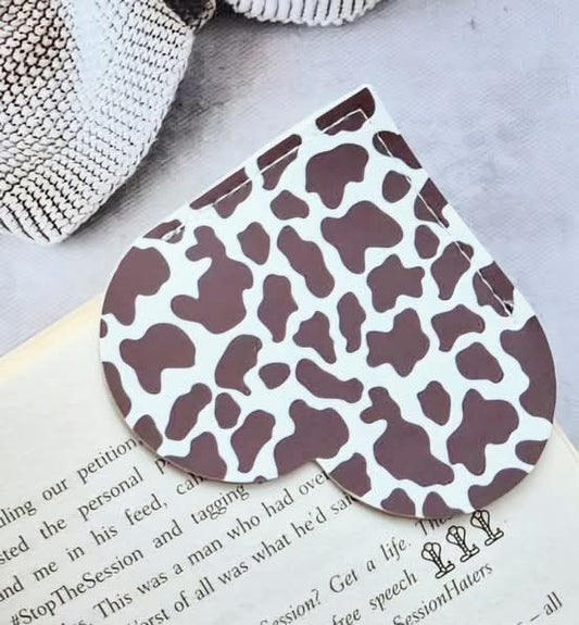 Brown Cow Print Book Hug