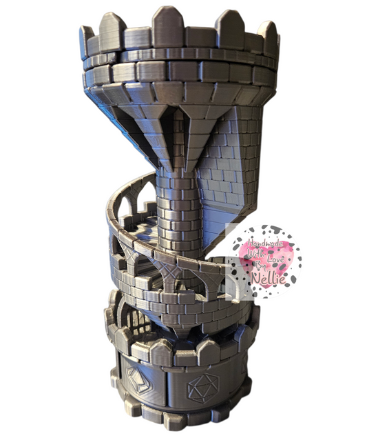 3D-PRINTED Mechanical Castle Dice Tower