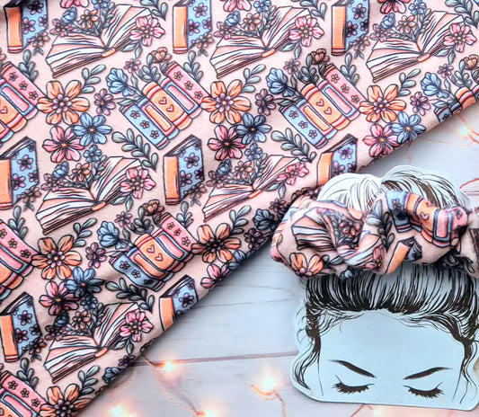 Bookish Brown Handmade Scrunchie