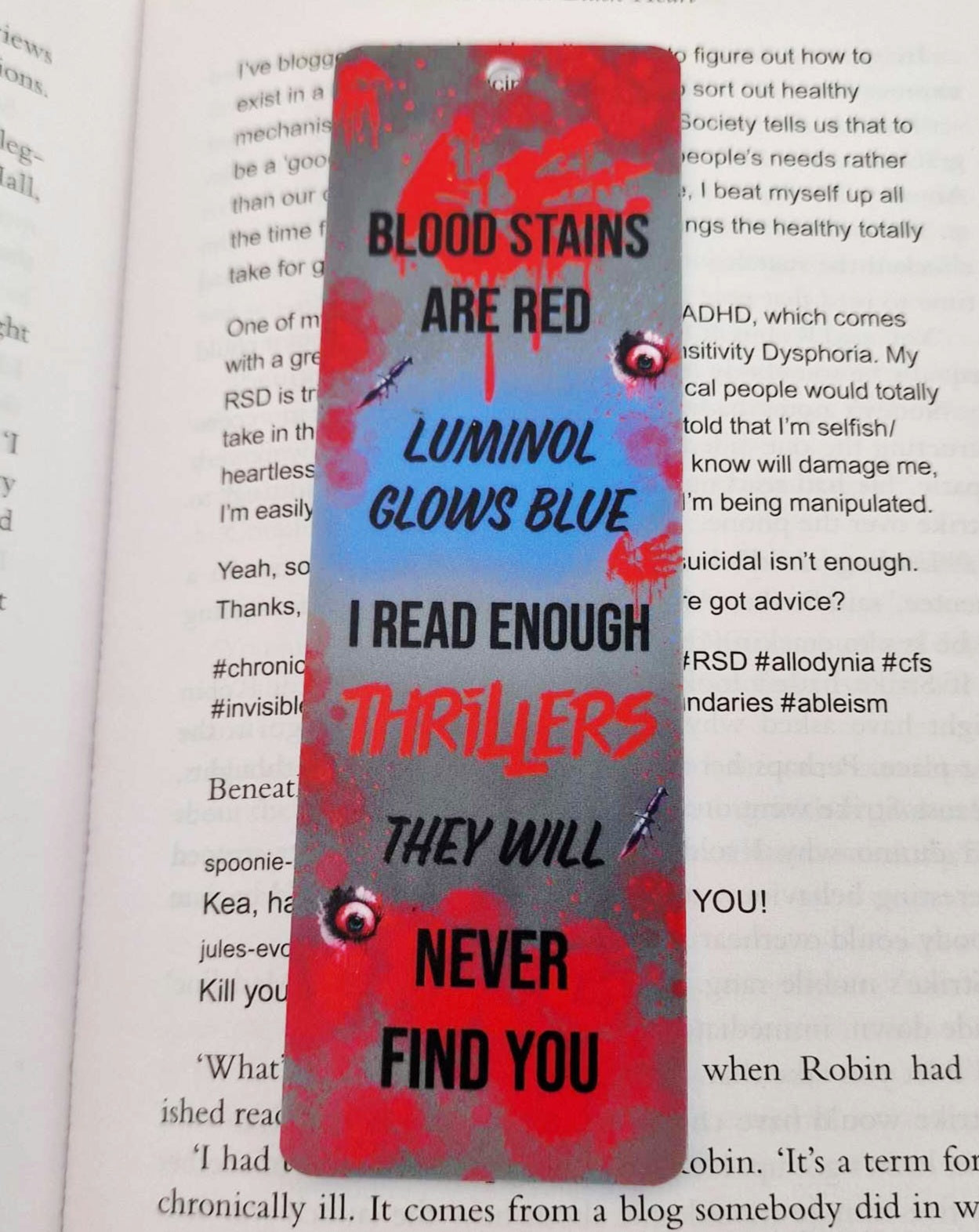 Thriller UV-Printed Bookmarks