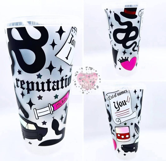 Swiftie Reputation Album Inspired Cold Cup