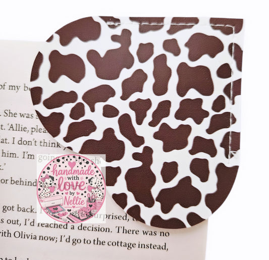 Brown Cow Print Book Hug