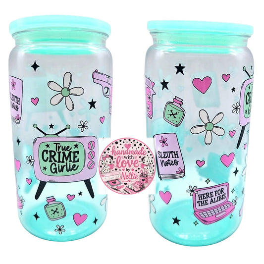 True Crime Girlie Acrylic Plastic Can