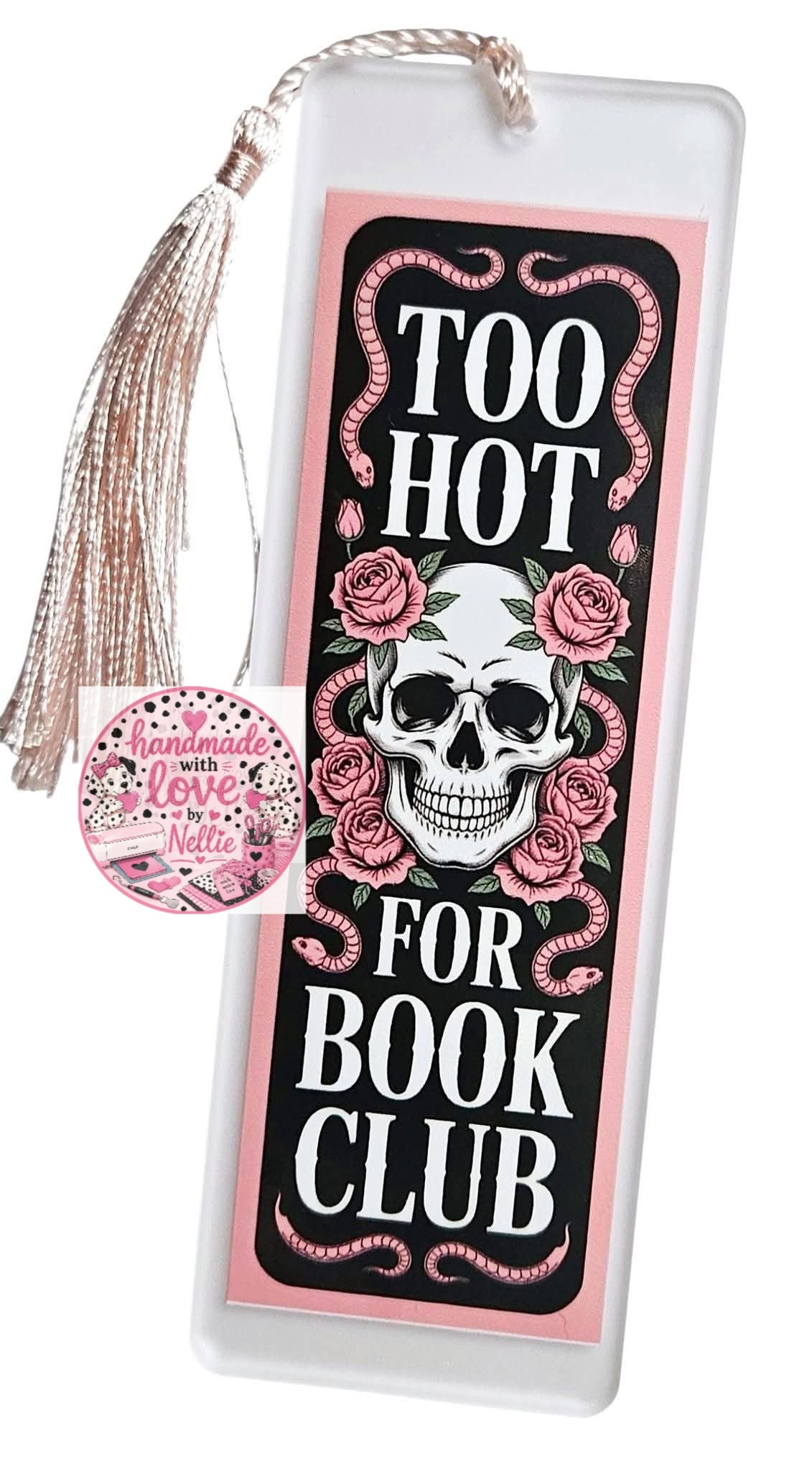 Dark Romance Skull Acrylic Bookmarks
