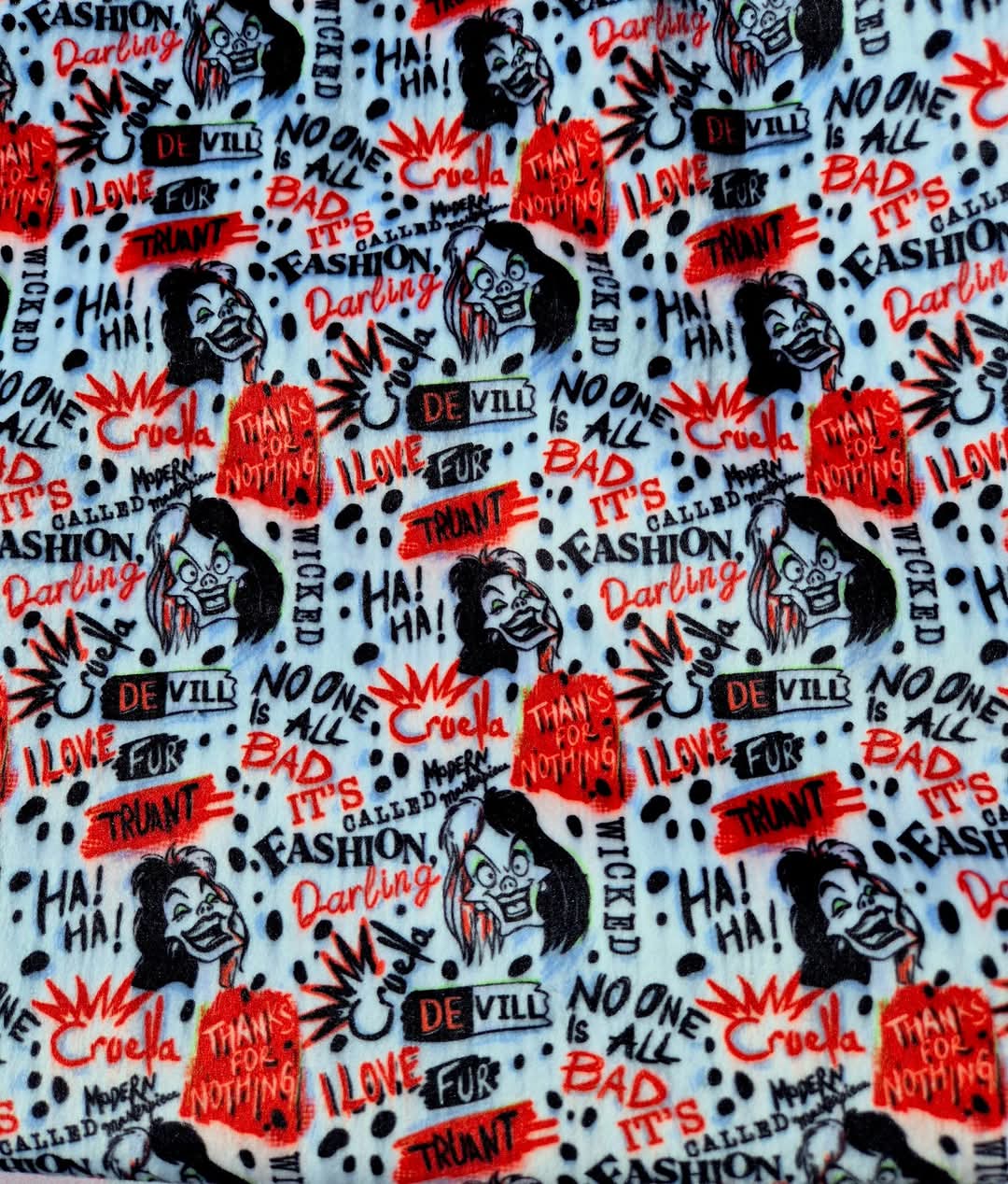 Cruella De Vil Handmade Scrunchie