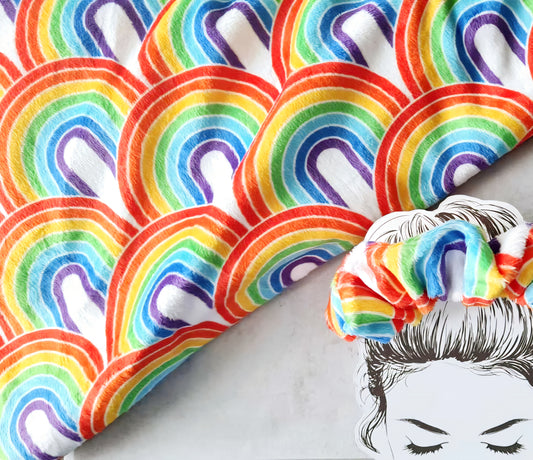 Rainbows Handmade Scrunchie