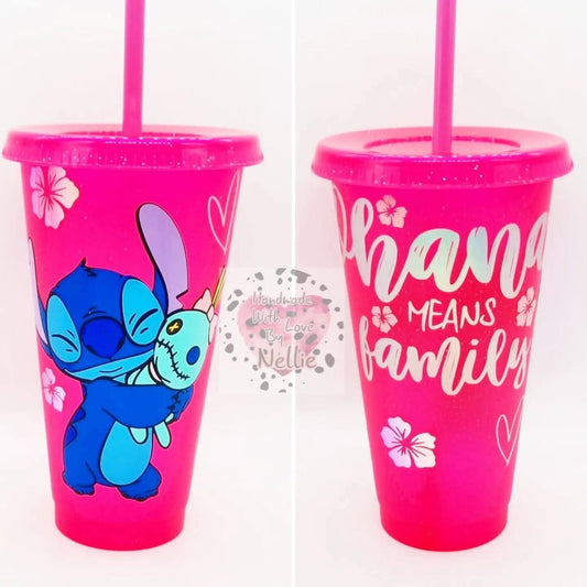 Ohana Means Family Quote Cold Cup