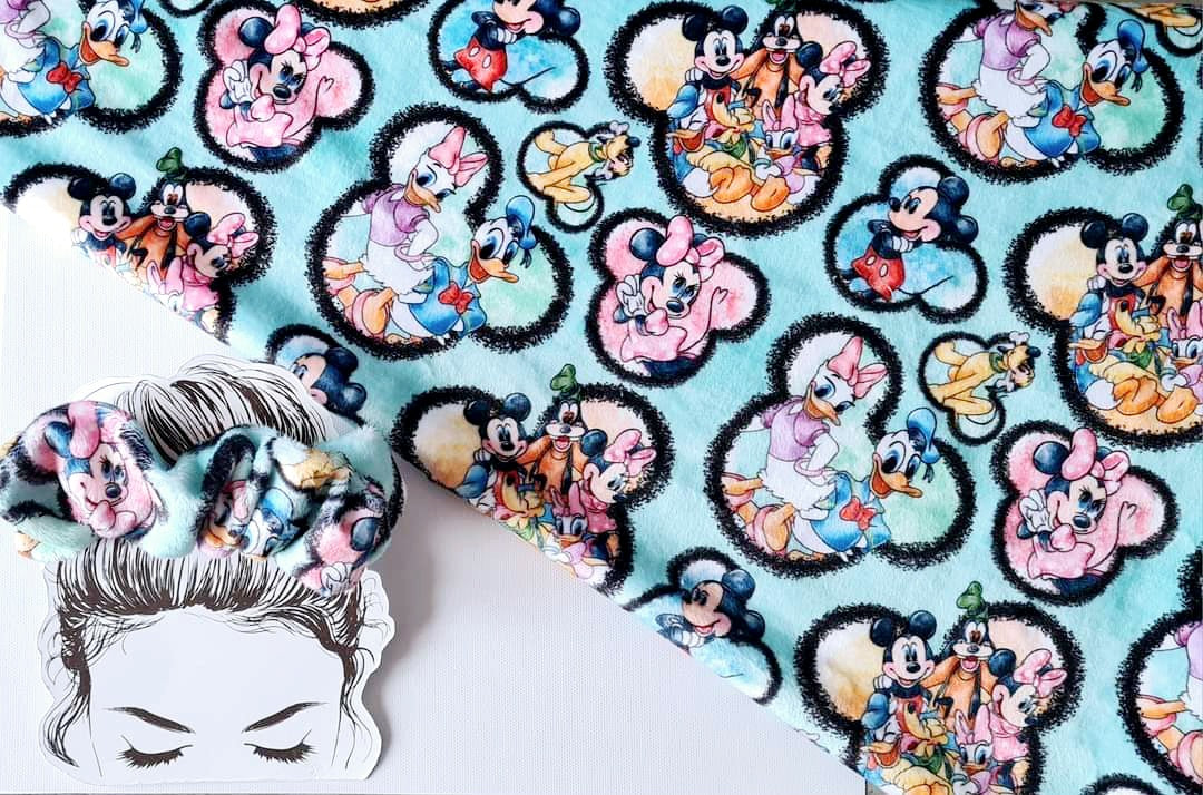 Mickey & Friends Handmade Scrunchie