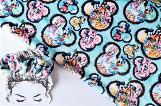 Mickey & Friends Handmade Scrunchie