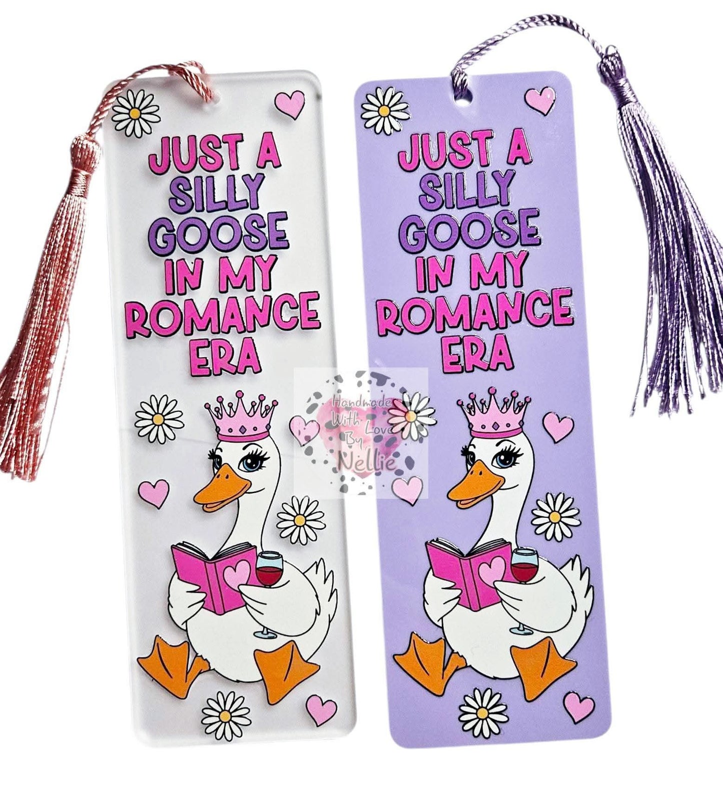 Silly Goose in My Romance Era Acrylic Bookmark