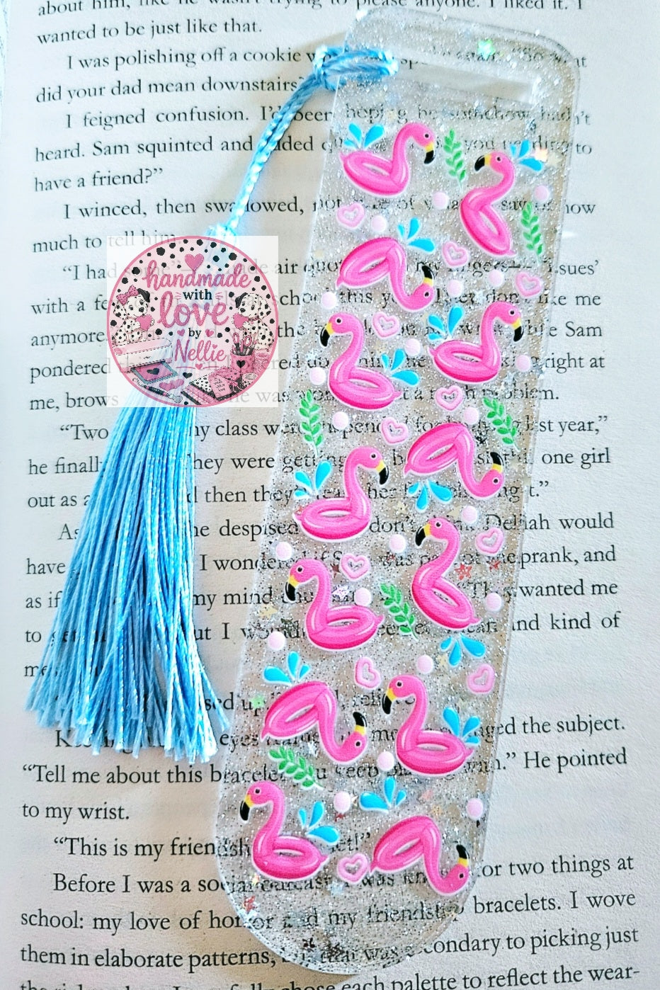 Flamingo Summer Acrylic Bookmark