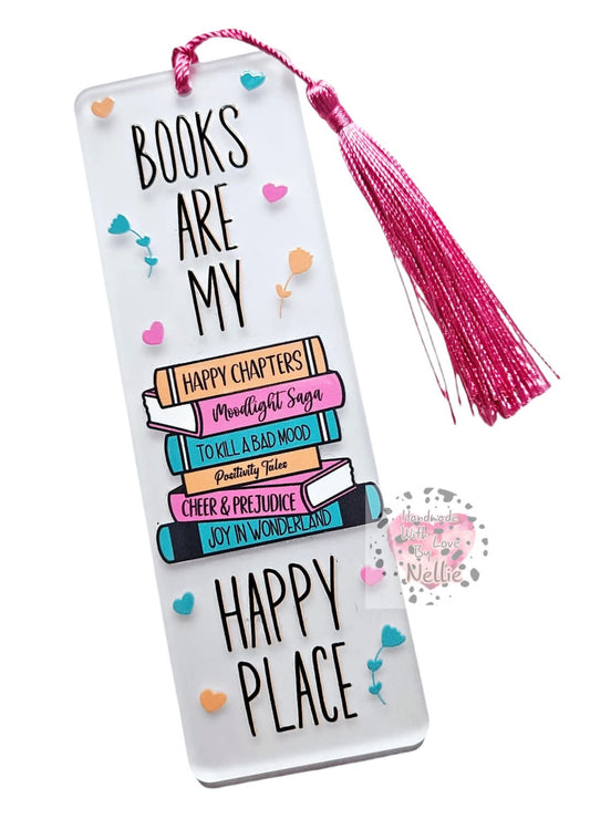 Books Are My Happy Place Bookmark