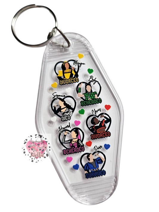 Six Queens Keyring