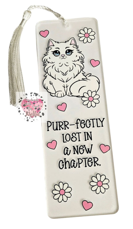 Purr-Fectly Lost In a New Chapter Bookmark