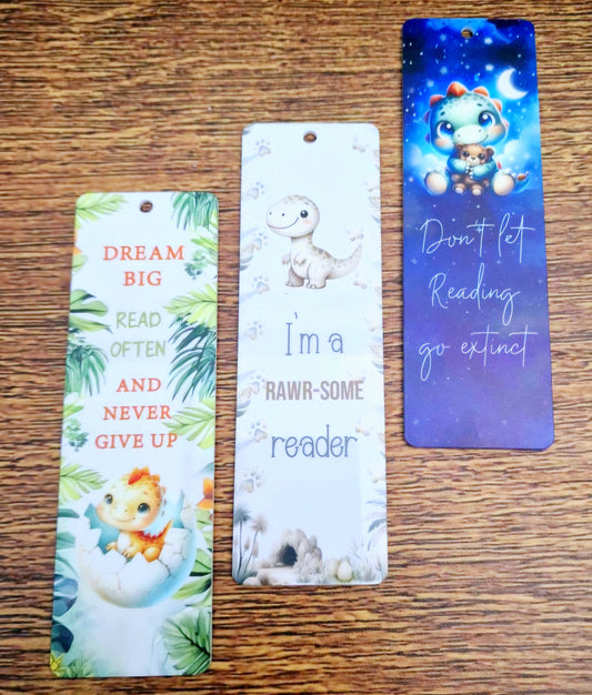 Dinosaur Cuties Bookmarks