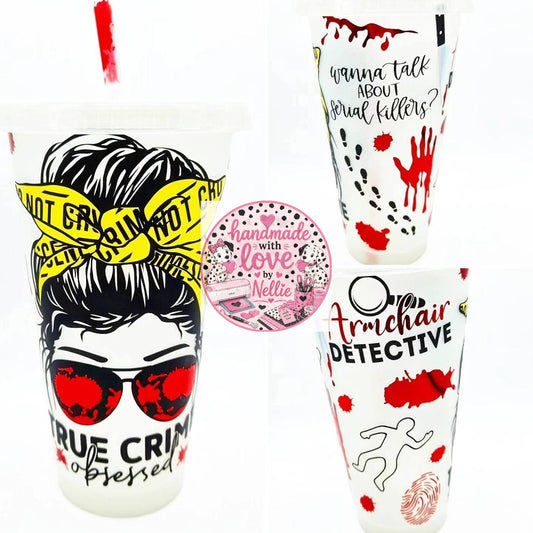 True Crime Obsessed Glow in the Dark Cold Cup