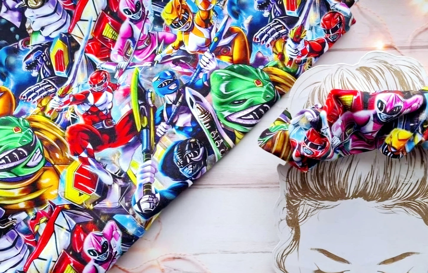 Power Rangers Handmade Scrunchie