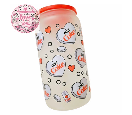 Diet Coke Lover Glass Can
