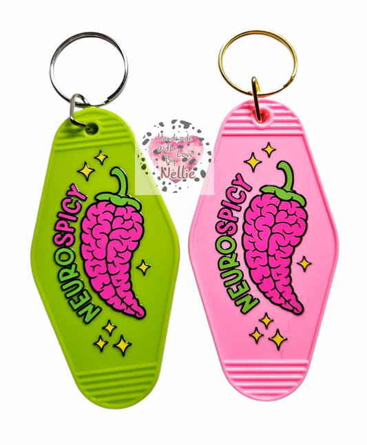 Neurospicy Keyring