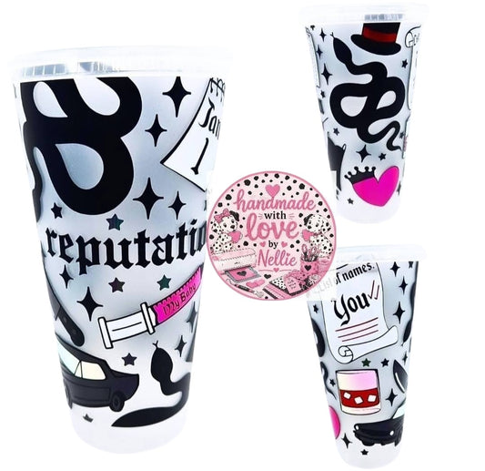 Taylor Swift Reputation Album Inspired 24oz Cold Cup