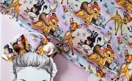 Bambi & Friends Handmade Scrunchie