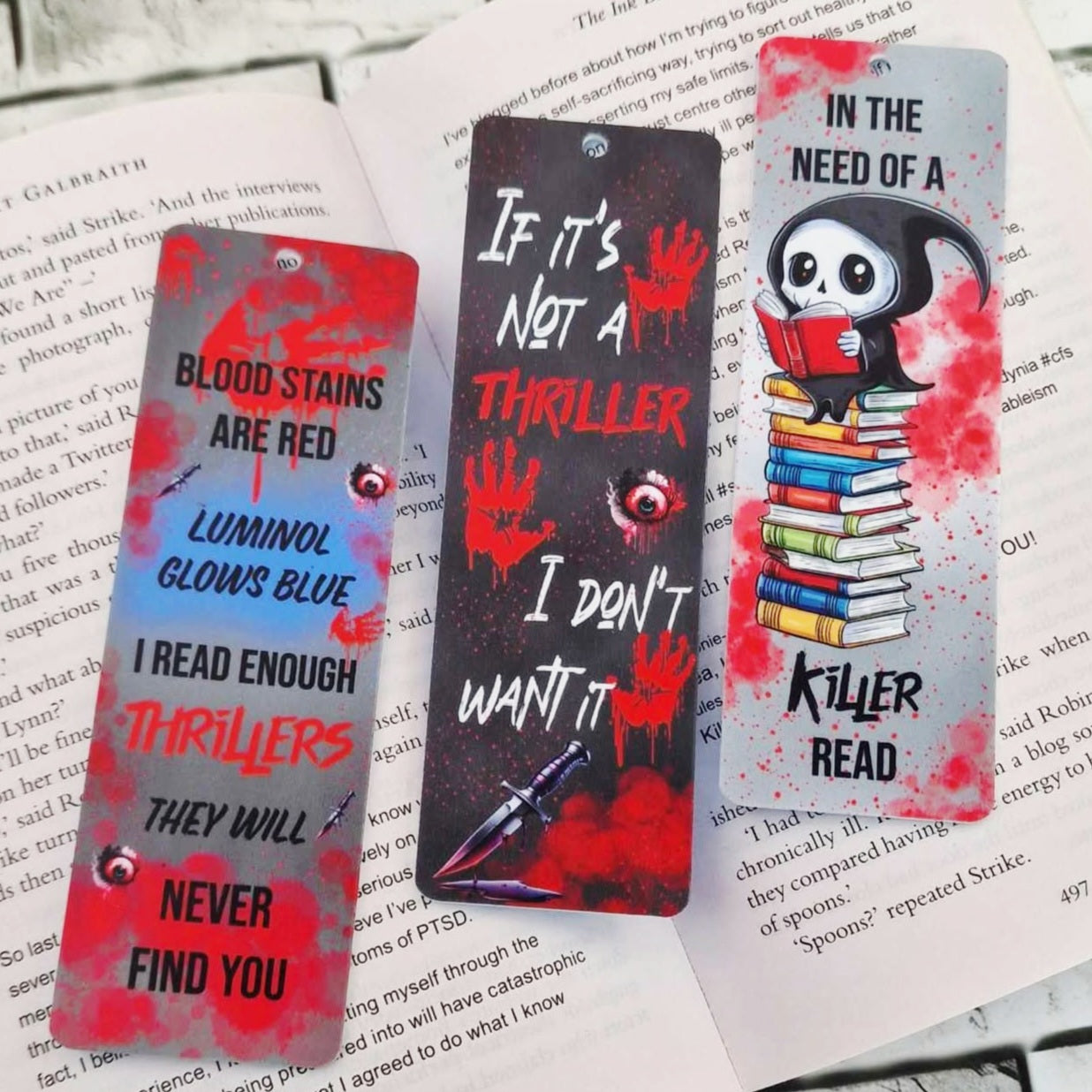 Thriller UV-Printed Bookmarks