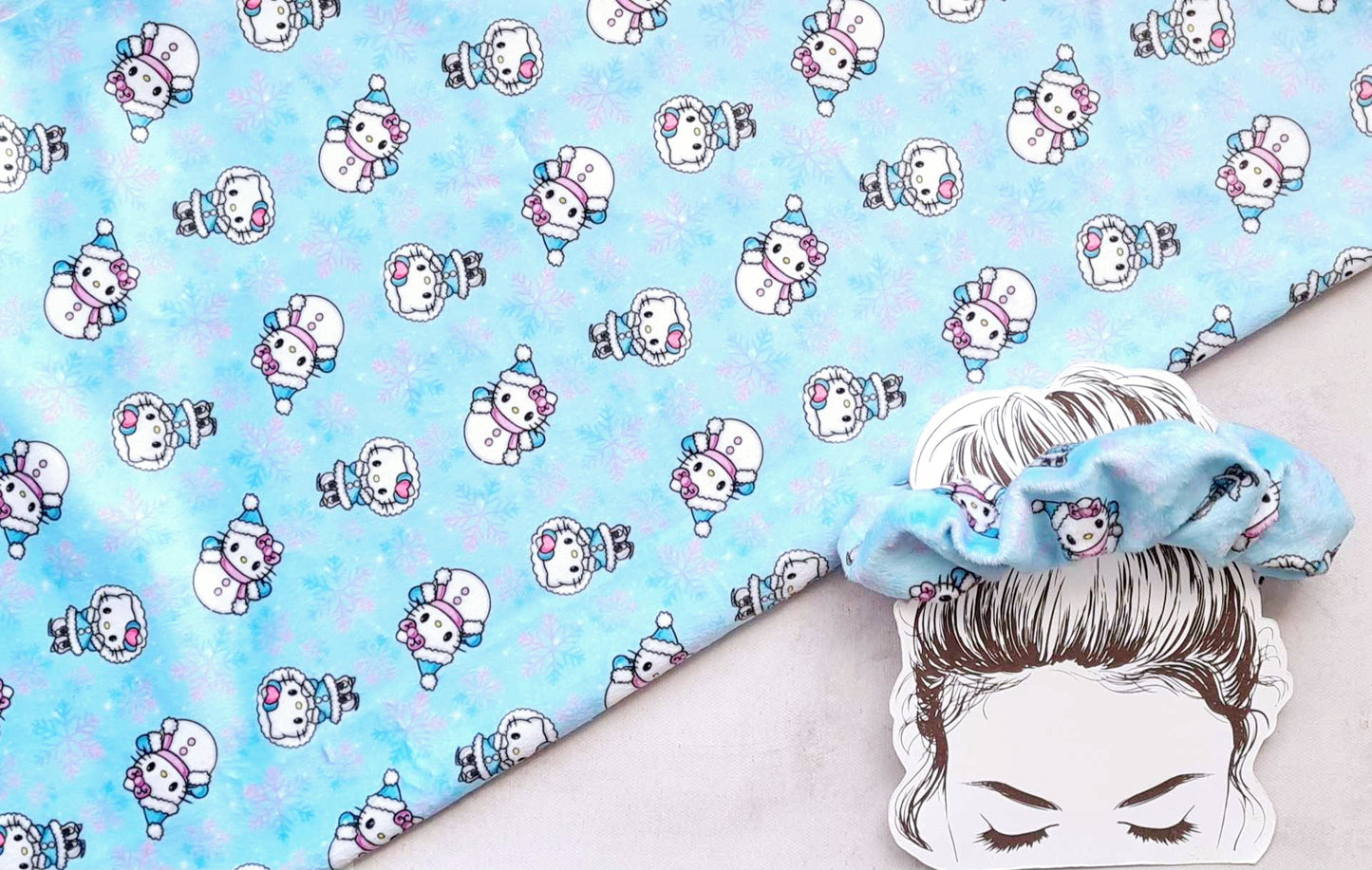 Christmas Hello Kitty Handmade Scrunchie