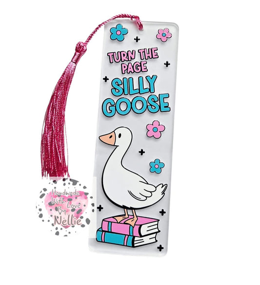 Turn the Page Silly Goose Bookmark