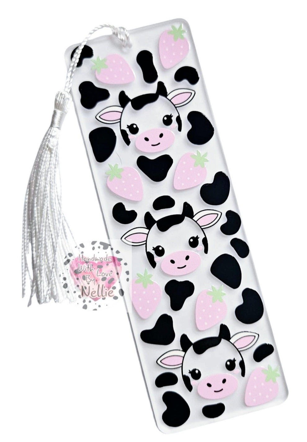 Strawberry Cow Acrylic Bookmark