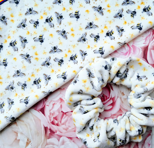 Bumblebees Handmade Scrunchie