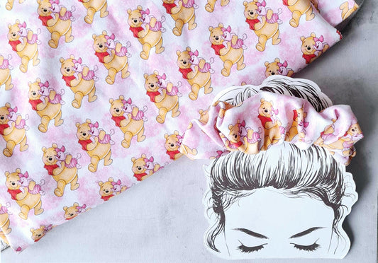 Winnie/Piglet Handmade Scrunchie