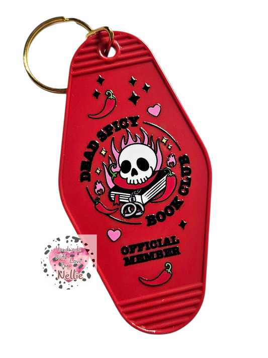 Dead Spicy Book Club Keyring